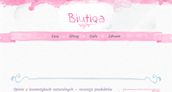 Desktop Screenshot of biutiqa.pl